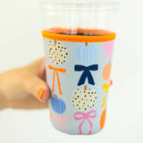 Fall Pumpkins & Coquette Bows Drink Sleeve