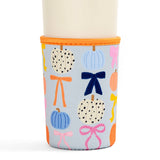 Fall Pumpkins & Coquette Bows Drink Sleeve