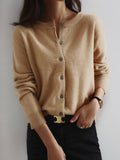 Buttoned Knit Cardigan
