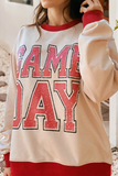 GAME DAY Varsity Striped Sweatshirt