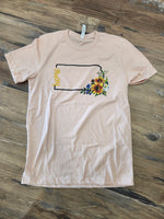 Peach Kansas Home Tee