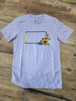 Lavender Kansas Home Tee