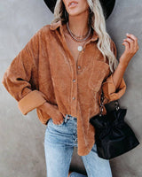 Loose Casual Corduroy Shirt