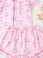 Bows Prints Pajamas Set