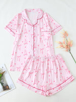 Bows Prints Pajamas Set