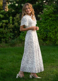 Maren Floral Straight Maxi Dress