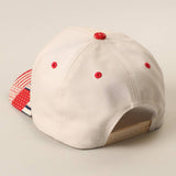 ONE NATION UNDER GOD Embroidered Patchwork Brim Trucker Hat