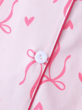 Bows Prints Pajamas Set