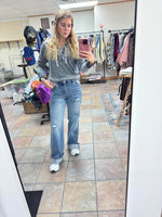 High Rise Wide Leg Jeans | Risen Denim