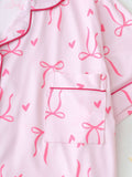 Bows Prints Pajamas Set