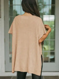 Side Slit Oversized Sweater