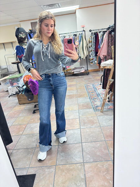 High Rise Flare Jeans | Risen Denim