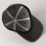 USA Flag Embroidered Patch Denim Baseball Cap