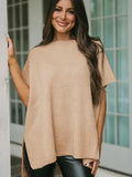 Side Slit Oversized Sweater