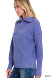 Blue Half-Zip Sweater