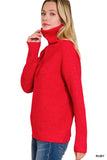 Red Half-Zip Sweater