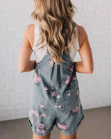 Denim Hailey Floral Brunch Print Romper