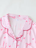 Bows Prints Pajamas Set