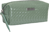 Joan & David Patent Woven 4 Piece Clear Cosmetic Bag Set