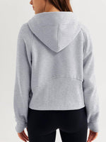 Half Zip Pullover Hooded Sweatshirt