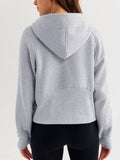 Half Zip Pullover Hooded Sweatshirt