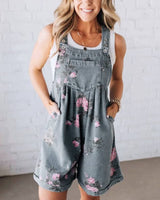 Denim Hailey Floral Brunch Print Romper